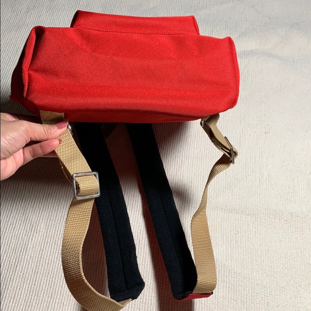 NEW Lancel Red Small Backpack - Picture 6 of 8